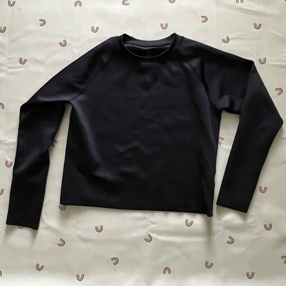 Albion fit black neo scuba sweater sweatshirt cropped - Picture 3 of 4
